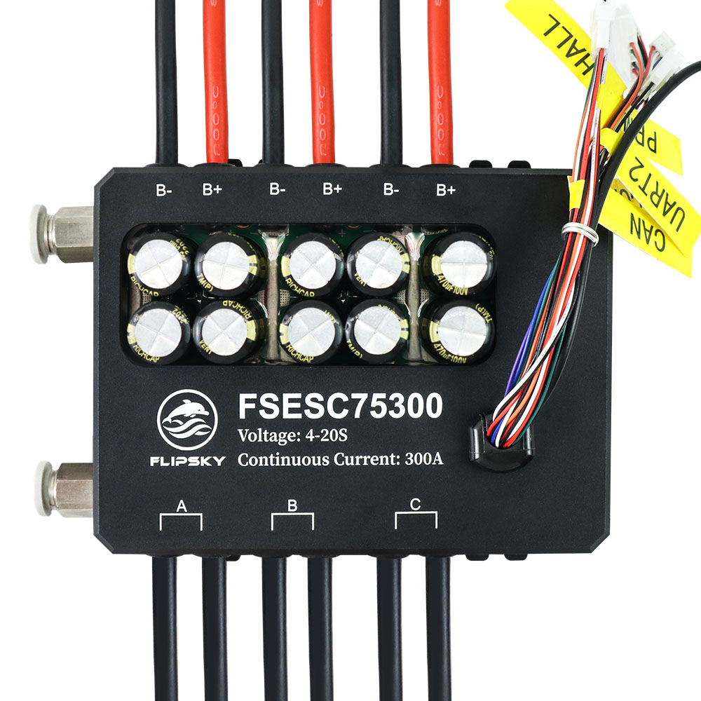 Vesc 75300 High Current Esc - Flipsky Fsesc 75300 84v hoge stroom